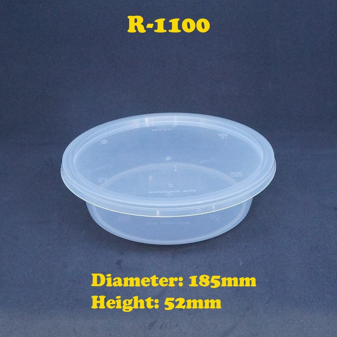 Round Food Storage Plastic Microwavable Disposable Container With Round Food Storage Plastic Microwavable