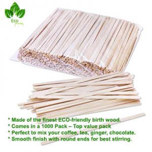 Wooden Coffee Stirrers for Paper Coffee Cups, Cup Sticks