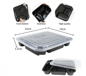 4-compartment take away box