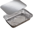 Aluminum Foil Containers F3 with silver lids