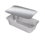 Aluminum Foil Containers F2 with silver lids