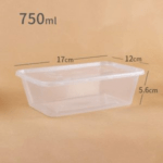 750ml Microwavable Plastic Containers