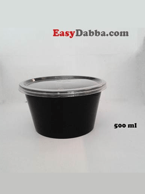 Black Bowl 500 ml (half litre)