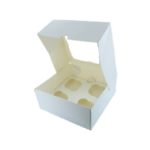 Cupcake cardboard box 4 cavity
