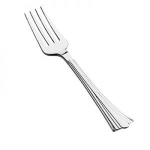 Silver Plastic Disposable Fork