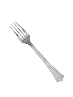 Silver Plastic Disposable Fork