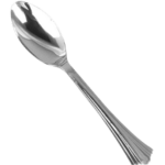 Silver Plastic Disposable Spoon