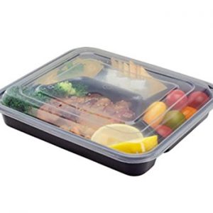 4-compartment take away box