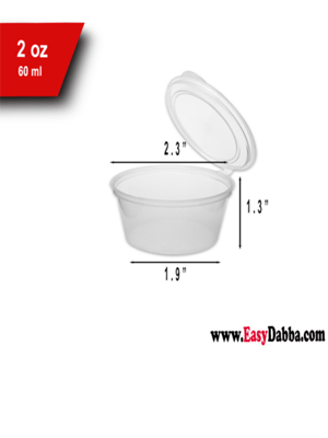 2 oz attach lid sauce cup