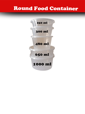 round plastic food container