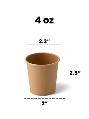 4 oz Kraft Coffee Cup/Shot